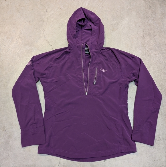 Outdoor Research Purple Pullover Hoodie Women's M Flaws - Picture 1 of 10